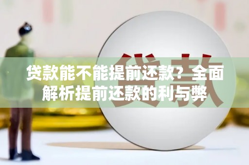 竹溪贷款能不能提前还款？全面解析提前还款的利与弊