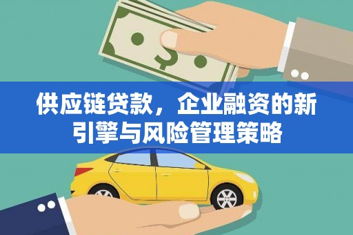 竹溪供应链贷款，企业融资的新引擎与风险管理策略