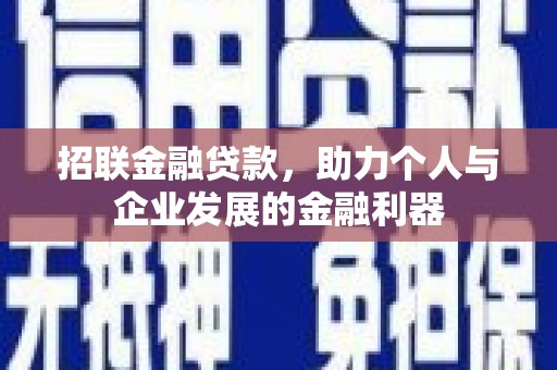 竹溪招联金融贷款，助力个人与企业发展的金融利器