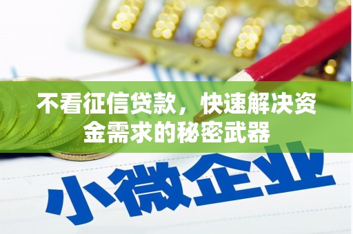 竹溪不看征信贷款，快速解决资金需求的秘密武器